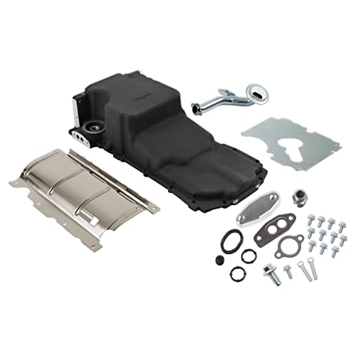 Holley 302-20BK Gen V LT Swap Oil Pan with Turbo Return - Black