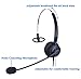 Audicom H200GXPA Mono Call Center Headphone Headset with Mic for Avaya 1608 1616 9620 9630 9640 9640G and 9650 and Altigen 805 Cortelco Fanvil C58 C58P C62 C66 Telephone IP Phones