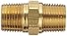 Dixon Valve & Coupling BCN50 Brass Fitting, Hex Nipple, 1/2