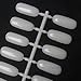 120 X Natural Color Flat Practice False Nail Art Tips Display Board for Polish UV Gel