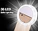 OCHO LED Sefie Ring Light Lighting Clip with 36 LED 3 Level Dimmable Universal Design for Smart Phone Tablet iPhone 7 7 Plus 6 6S Plus iPad mini 4 Pro and more (White)