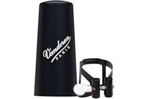 Vandoren LC52BP M/O Ligature and Plastic Cap for Eb Clarinet; Black Finish
