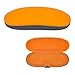 OptiPlix Kids Eyeglass Case, Childrens Bright Noen Color Protective Hard Sunglasses & Glasses Holder -Orange