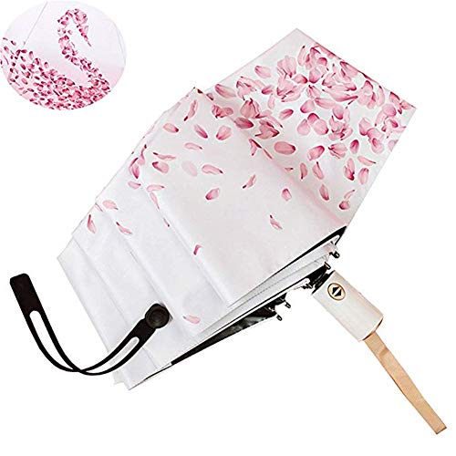 Outdoor Travel Sun & Rain UV Protection Parasol Umbrellas Lightweight Folding Auto Open Close Cute Rain Protection Golf Umbrella for Women