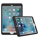MoKo Case Fit iPad Mini 3/2 / 1- [Honey Comb Series] Light Weight Shock Proof Soft Silicone Back Cover [Kids Friendly] Fit Apple iPad Mini 1 (2012), iPad Mini 2 (2013), iPad Mini 3 (2014), Black