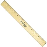 Westcott 12" Wood Ruler, Beveled Edge (05011)