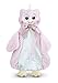 Bearington Baby Lil’ Hoots Pacifier Pet, Pink Owl Plush Stuffed Animal Lovie and Paci Holder, 15
