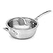 Calphalon 1948244 Signature Stainless Steel Covered Chef Pan, 4 quart, Silver