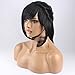WeKen Black Hair Cosplay Wig with High Ponytail Straight Synthetic Wig with Claw Ponytail