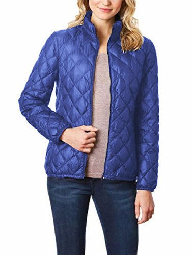 32 Degrees Heat Ladiesâ€™ Packable Ultra Light Down Jacket (Large, J Purple Shine Melange)