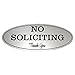 ExcelMark No Soliciting Sign for House or Business – Durable Indoor/Outdoor Sign – Easily Attach to Front Door - UV and Weather Resistant (Medium - 2.8
