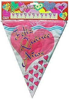 Kole Imports KS114 Feliz Quince Anos 15th Birthday Banner