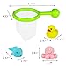Jerryvon Bath Toy with Fishing Net Floating Animals Water Toy Baby Bathroom Pool Accessory for Kids Girls Boys 12 Months +