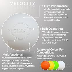 Velocity Lacrosse Balls - Official NFHS, SEI, and