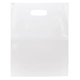ClearBags 100 Clear Handle Bags 12x15, Extra Thick