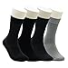 Men's Bamboo 4 Pair Socks - Soft Touch, Scented, Seamless, Antibacterial Organic Bamboo Fiber (Assorted-2)