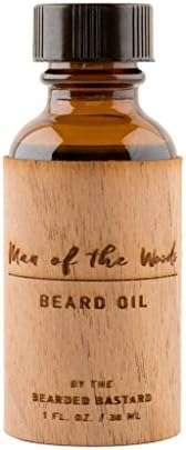 TBB Man of the Woods Beard Oil for Men | Leave-In Beard Conditioner | Keeps Facial Hair Soft & Moisturizes Skin | Jojoba Oil, Argan & Sweet Almond Essential Oils (1 Oz.)