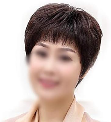Soft And Natural Fashian Lady Dark Brown Short Hair Full Hand