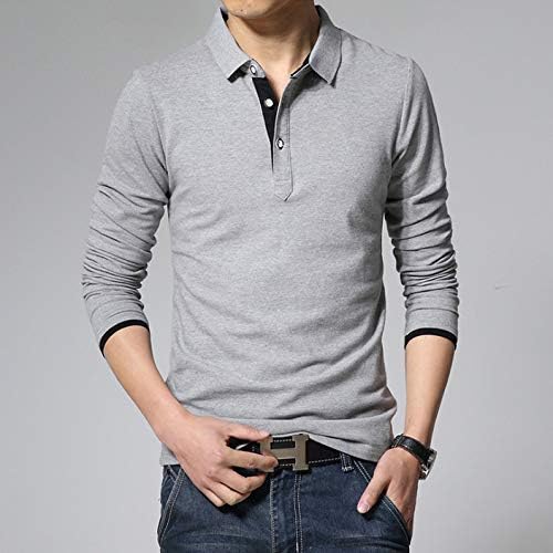 Hotsan ポロシャツ 長袖 メンズ ビジネス トップス 秋 冬 春 ゴルフウェア Poloシャツ 綿 無地 スポーツ シンプル カジュアル 作業着 灰黒色l B07x2w13xz 1 127円 人気海外一番 100 品質保証 全品送料無料 即日出荷 Sale開催中