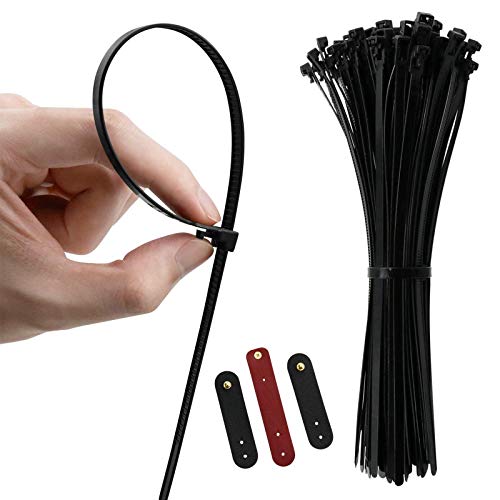 Releasable Zip Ties, Reusable MultiPurpose Cable Ties 12 Inch Gear Tie