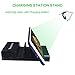 Docking Station,Tonyhoney 5 USB Multiport Charger Organizer iPhone,Android Phone Fast Charger (4-Port Black)