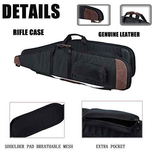 AUMTISC Leather SoftRifleCase GunBag for Assault Rifle with