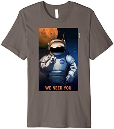 Men's Occupy Mars T-shirt Mars Red Planet Poster We Need You Large Asphalt