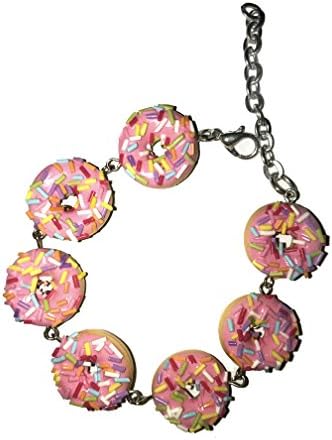 Pink Donut Sprinkle Bracelet