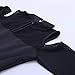 XAKALAKA Women's Plus Size High Low Sexy Mesh Bodycon Mini Night Club Dress Black XXXL