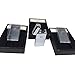 4Boss USB Rechargeable Survival Windproof, flameless, Safety, no Gas and Fluid Required, Energy-Saving Double arc Lighter. (Silver)