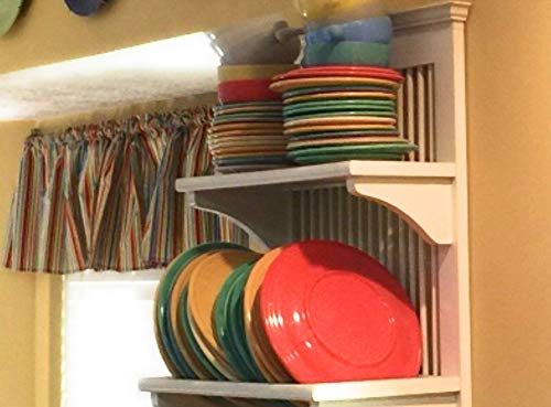 Fiesta Stripes Valance Cotton Window Curtain Treatment 43W x 15L