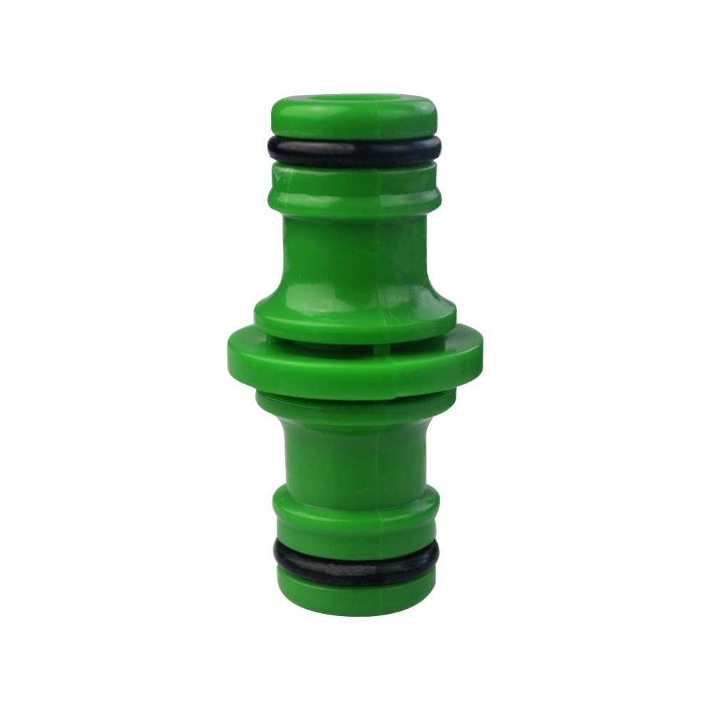 Nydotd 8Pack Double Male Hose Connectors Extender Plastic Pipe Connector Join Garden Hose Pipe Tube 2 Inches Long (Green) 1/2 Inch Quick-connector