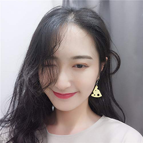 MYANAIL Yellow Cheese Cute Acrylic Creative Earrings Girls