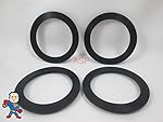4X 2" Spa Hot Tub Pump Heater Union Gasket with How To Video