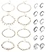 Udalyn Anklet and Toe Ring Set Beach Ankle Bracelets Adjustable Open Toe Ring for Women Jewelry Set
