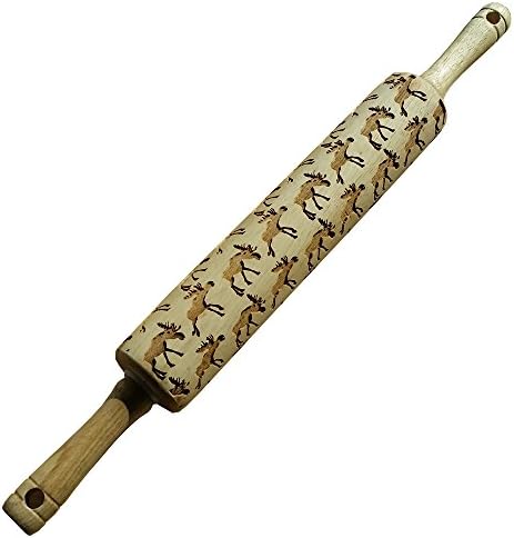 Rolling Pin Moose Embossed Pattern