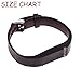 Moretek Smart Watch Band for Fitbit Flex Replacement Band with Chrome Clasp Accessory Wristband (Black/Brownyun/Browngrid 3)