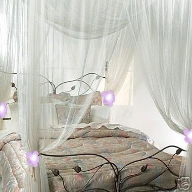 Nicamaka Casablanca 4-Point Bed Canopy - Black