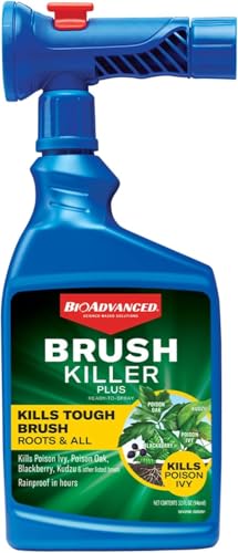 BioAdvanced Brush Killer Plus, Ready-to-Spray Weed Killer, 32 oz – Kills Tough