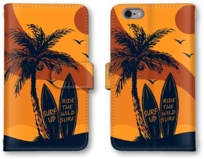 Amazon Co Jp Iphone6s Plus スマホケース 手帳型 スマホケース サーフ系 ヤシの木 サーフボード 夕焼け かわいい おしゃれ スマホカバー携帯カバー アイフォン6 プラス ケース 家電 カメラ