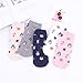 Justay 5 Pairs Womens Cute Ankle Socks Fun Novelty Animal Cat No Show Socks