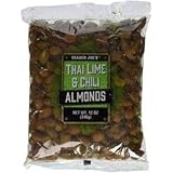 Trader Joe's Thai Lime & Chili Almonds 12 oz (Pack of 4)