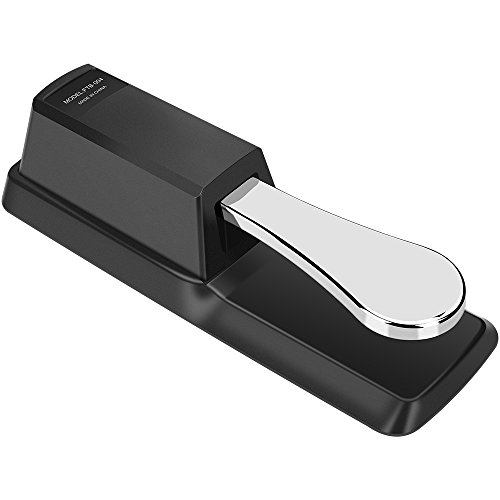 Universal Sustain Pedal with Polarity Switch Design and 1/4 Input Jack Compatible with Any Electronic Keyboard - Thumbnail 7