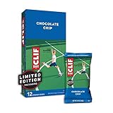 CLIF BAR - Energy Bar - Chocolate Chip - (2.4 Ounce Protein Bar, 12 Count)
