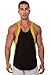 Mens Sport Stringer Tank Top by Pitbull in your choice of color (X-Large, Black/Gold)