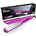 Ovonni Nano Titanium Hair Straightener Dual Voltage 1 3/4 Inch Wide Plate Flat Iron Professional Instant Heat Up Auto Shut Off Adjustable Temperature Straightener Iron for All Hair Types (1.75 inch)