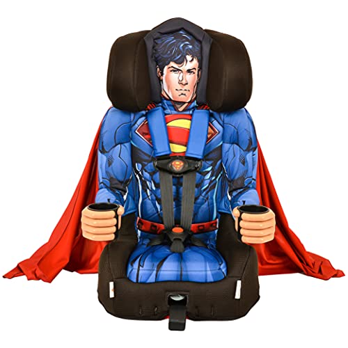 KidsEmbrace 2-in-1 Harness Booster Car Seat, DC Comics Superman
