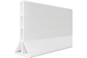 YISUIPU 3.8'' High Shower Threshold Water Dam Collapsible Shower Water Splash Guard for Shower Water Blocker for Wet and Dry Separation Bathroom and Kitchen (80 IN)