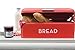 Now Designs Metal Bread Storage Bin, Red, 16x9x6.5 inches