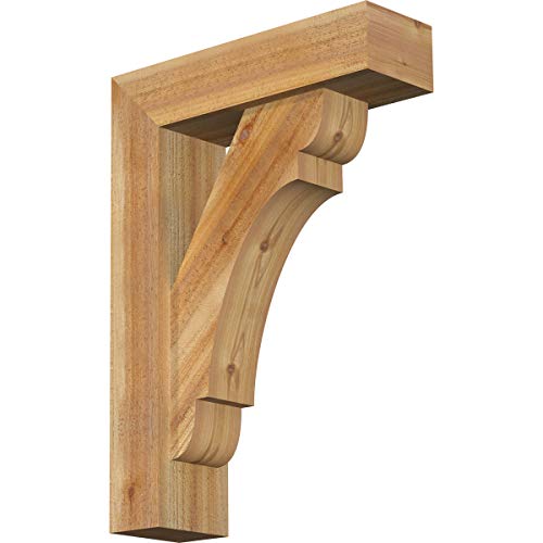 Ekena Millwork BKT0604X20X28OLY05RWR Olympic Block Bracket w/Offset Brace, West…